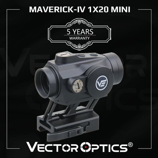 Vector Optics Maverick-IV 1x20 Mini Red Dot Scope 3MOA Dot With 10