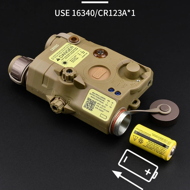 Tactical PEQ-15 Red Green Blue IR Laser WADSN M300A M600U White Light