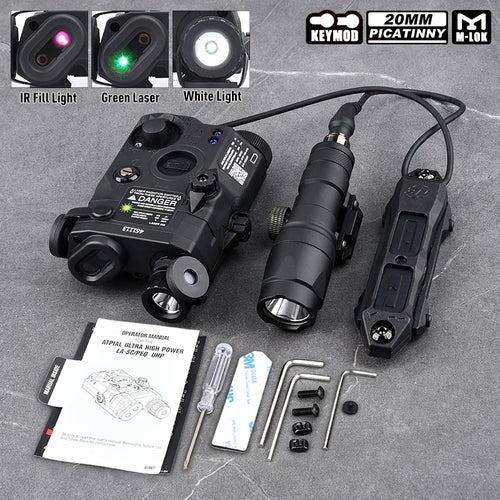 Tactical PEQ-15 Red Green Blue IR Laser WADSN M300A M600U White Light