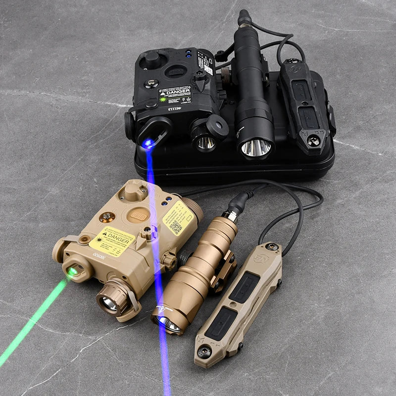 Tactical PEQ-15 Red Green Blue IR Laser WADSN M300A M600U White Light