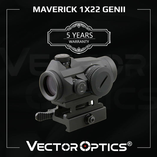 Vector Optics Maverick 1x22 GenII Red Dot Sight Compact with 3MOA Dot