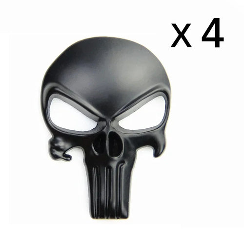 3D Solid Metal Sticker Tactical Skull for Motorcycle Car Decoration