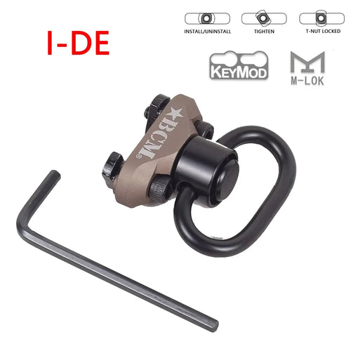 Tactical RSA GBB QD Slings Swivel Ring Mount MLOK Stud Adapter 20mm