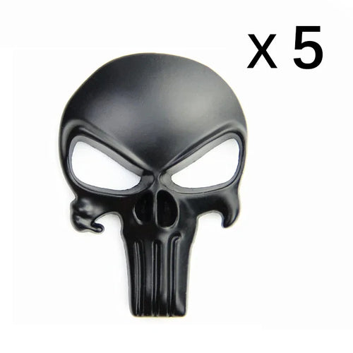 3D Solid Metal Sticker Tactical Skull for Motorcycle Car Decoration