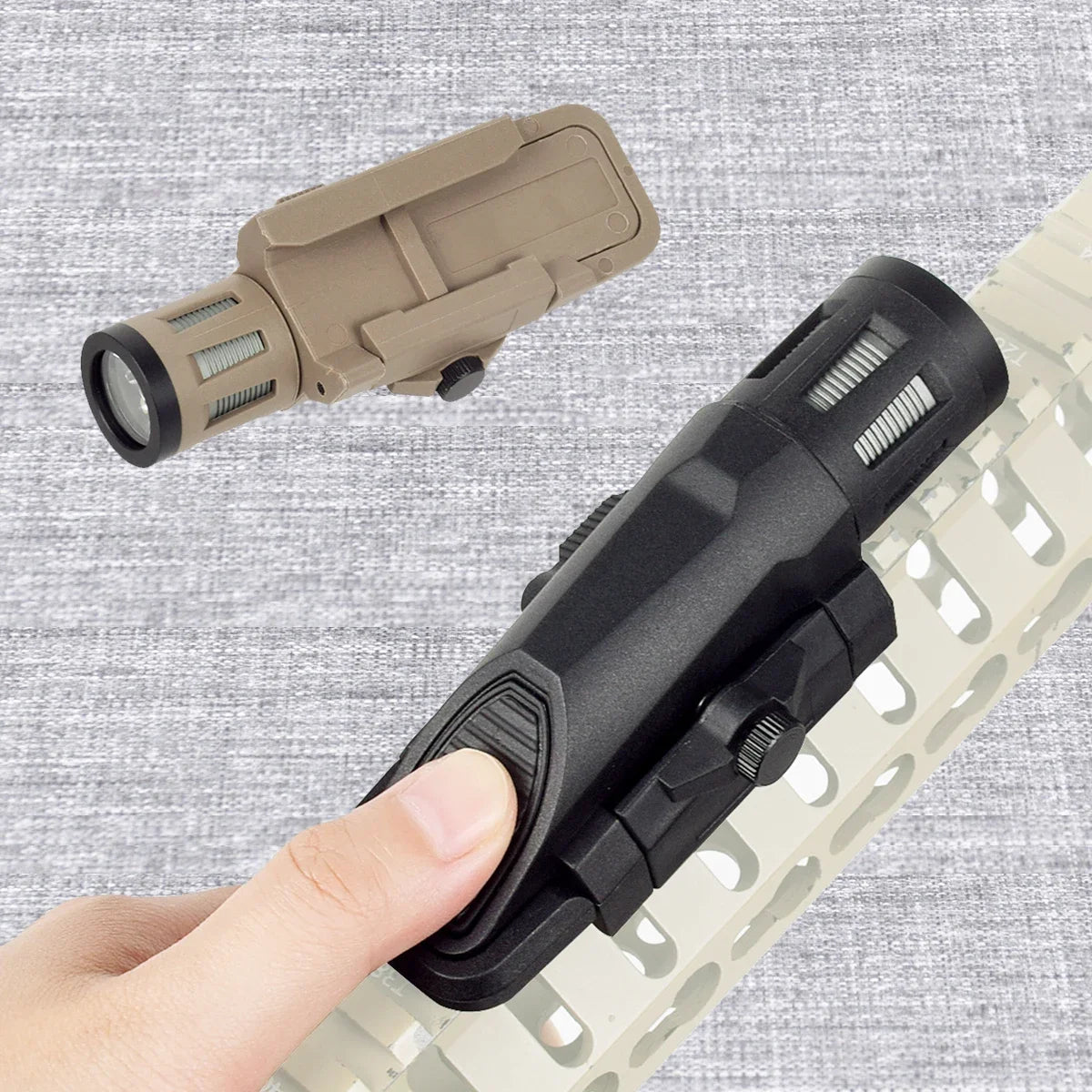 Tactical INFORCE WML Weapon Scout Flashlight Fit Airsoft Rifle AR15