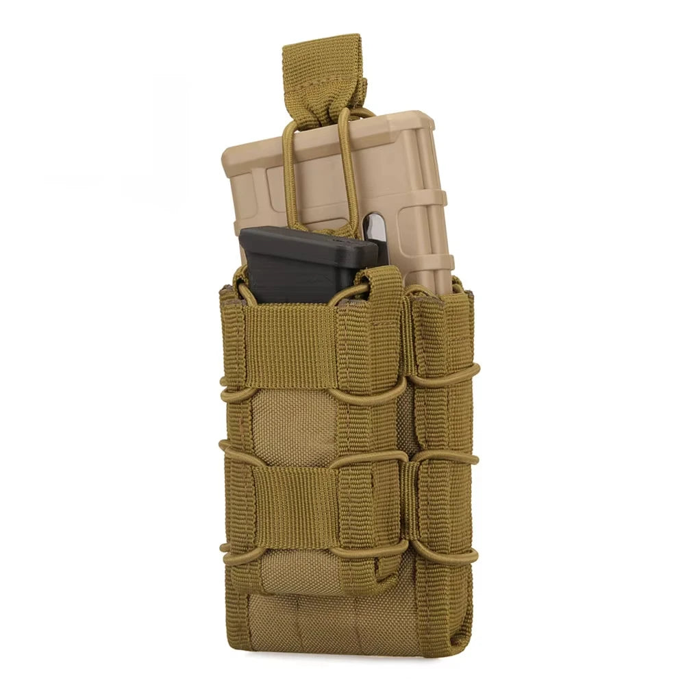 Molle Tactical Magazine Pouch Double Decker Single Airsoft Tactical AR