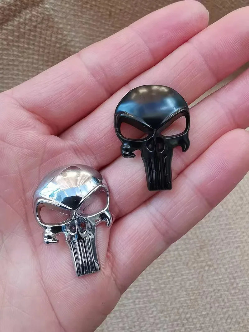 3D Solid Metal Sticker Tactical Skull for Motorcycle Car Decoration