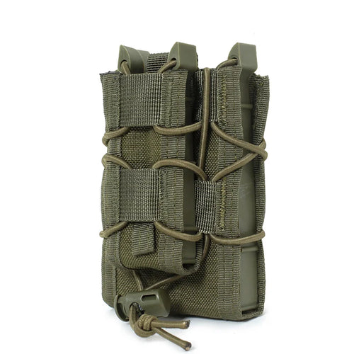 5.56 9mm Magazine Pouch  AK AR M4 AR15 Double Magazine Bag Rifle Pitol