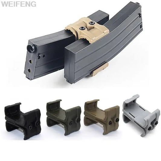 Tactical Dual Magazine Coupler Polyester Clip Pouch for AR15 M4 MAG59