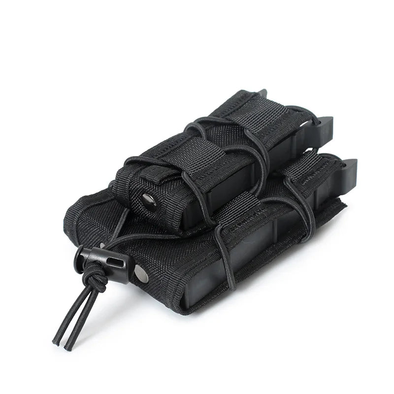 5.56 9mm Magazine Pouch  AK AR M4 AR15 Double Magazine Bag Rifle Pitol