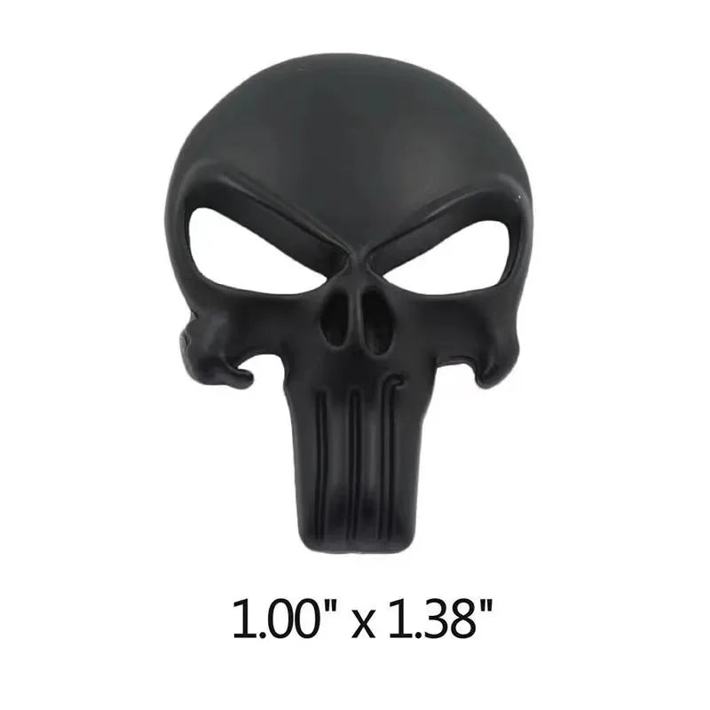 3D Solid Metal Sticker Tactical Skull for Motorcycle Car Decoration