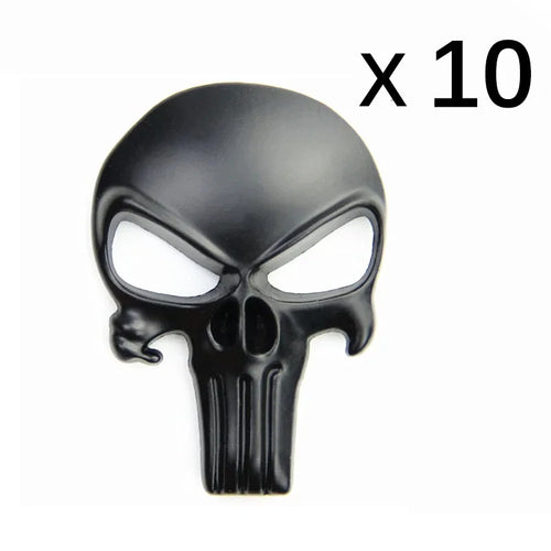 3D Solid Metal Sticker Tactical Skull for Motorcycle Car Decoration