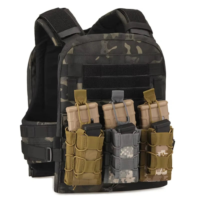 Molle Tactical Magazine Pouch Double Decker Single Airsoft Tactical AR